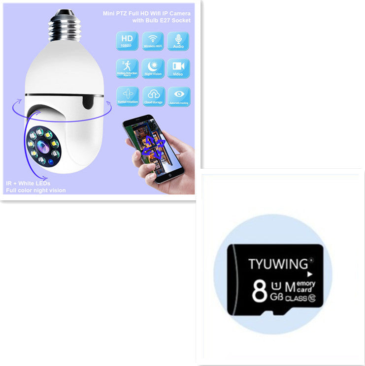 WiFi CAMERA 1080P Bulb 4X Zoom Camera E27 Home 5GWiFi Alarm Monitor - ThreeSixty Trend